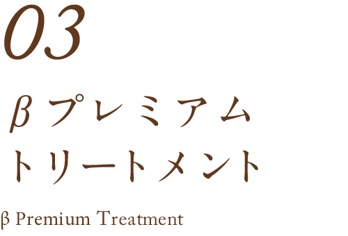 03　βプレミアムトリートメント